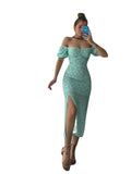 Women Dress Split Temperament Hot Girl Dress