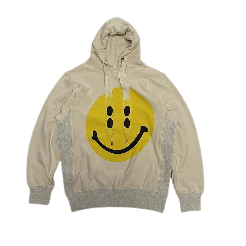 Kapital Hoodie Hitian Hehong Hoodie Pullover Drawstring Loose Printed Long Sleeve Smiley Sweater
