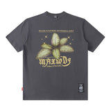 Men T-Shirt Butterfly Print Versatile Casual Loose