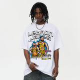 Vintage T-shirts James James Short Sleeve T-Shirt Men's and Women's Printed T-Shirts Loose