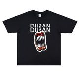 Rock Star T Shirt Duran Duran Band Printed T-shirt Cotton Short Sleeve Loose Heavy round Neck