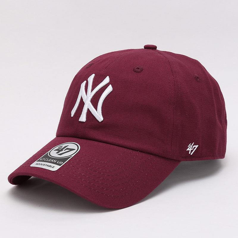 Dodgers and Yankees Baseball Cap 47brand Baseball Cap Female Purplish Red Distressed Vintage Hat Men