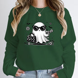 Halloween Ghost Print Pullover For Women New Fashion Autumn