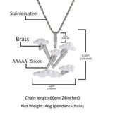 Jewelry Light Luxury English Alphabet Pendant Premium Sense Diamond Lightning Word Up St. Valentine's