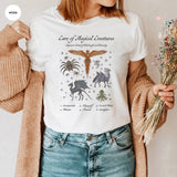 Magic School T-shirt Magical Creatures Graphic Tee Vintage