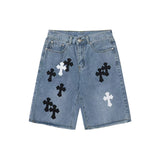 Chrome Heart Shorts Summer Denim Shorts