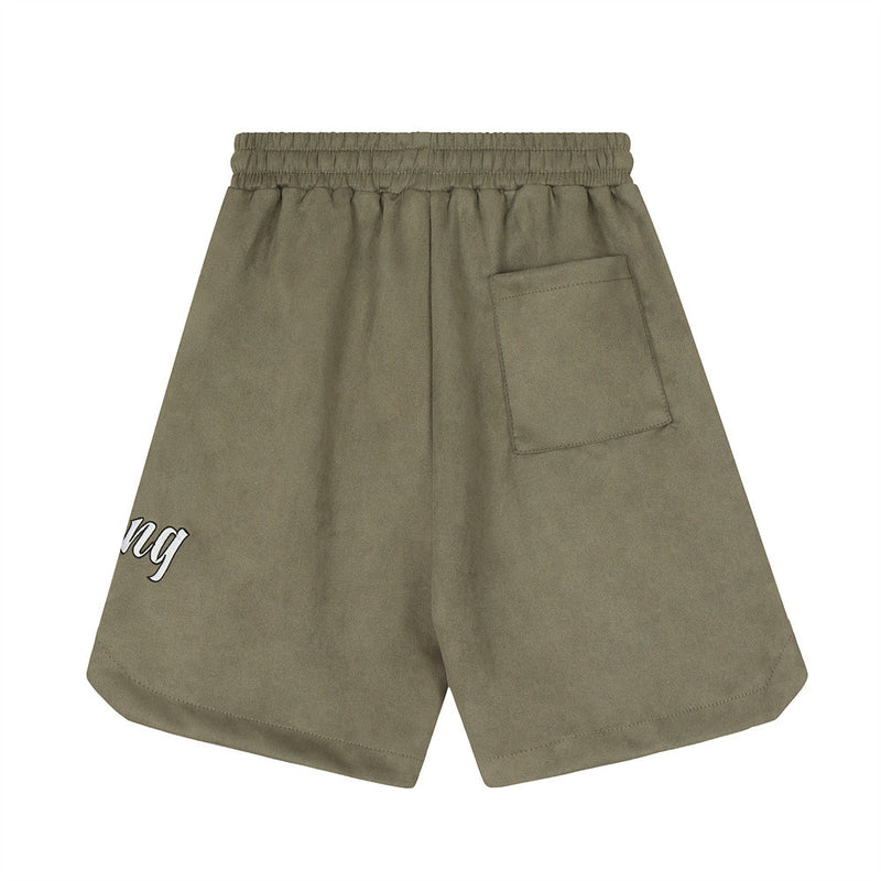 Men Shorts Summer Exercise Shorts Loose Casual Embroidery