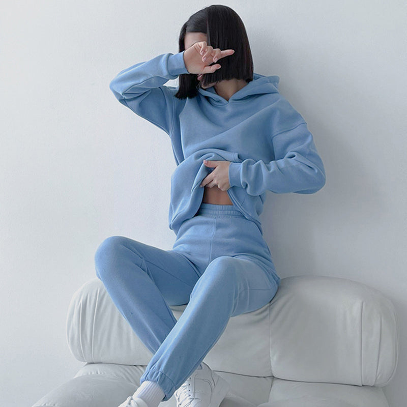 Women Co-Ords Sports and Leisure Sweater Suit Female