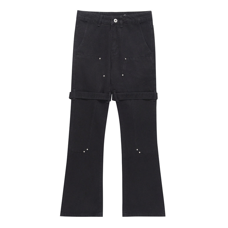Men Jeans Hip Hop Cool Leisure Loose Flared Pants