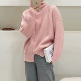 Women Knitted Cardigan Loose Casual Cute Style