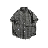 Unisex Shirt Plaid Loose Leisure All-Matching