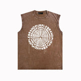 Purple Brand Distressed Tank T Shirts Distressed Sleeveless T-shirt Vest