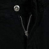 Men Jeans flared pants loose pure white