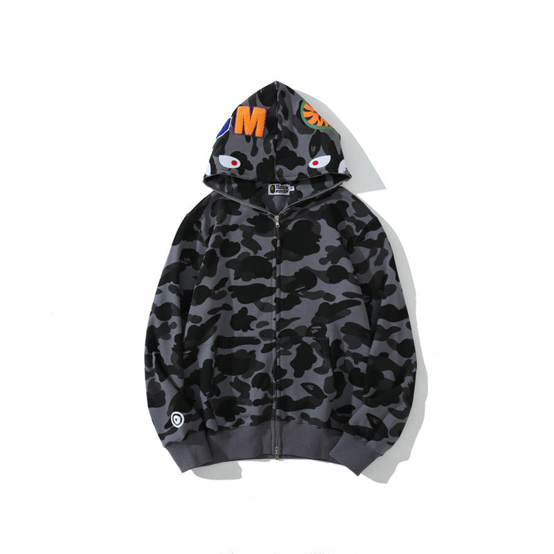 Ape Hoodie Classic Camo Shark Autumn