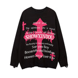 Women Sweater Ripped Knitted Sweater Idle Style