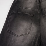 Men Jeans Punk Hip Hop Loose Hole Old