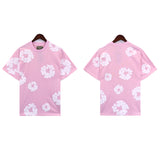 Denim Tears T Shirts Kapok Puff Print Short Sleeve T-shirt