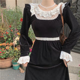 Betty Draper Valentine's Day Dress Vintage Dress Early Autumn Black Dress