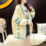 Women Knitted Cardigan Loose Fashionable Jacket