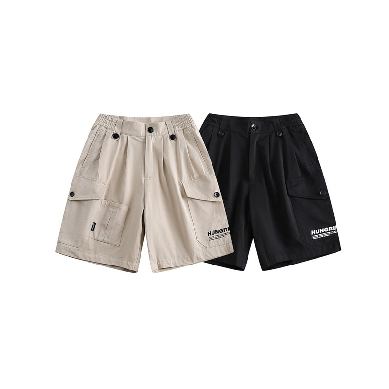 Unisex Shorts Workwear with Pocket Loose Leisure All-Matching
