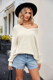 Women Pullover Sweater Fashionable Knitted Sexy Pullover Sweater