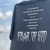 Fog Essentials T Shirts Spring and Summer FOG Joint Series Washing Water Old Crew Neck Short Sleeves