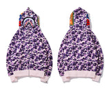Ape Hoodie Taro Purple Embroidered Letters