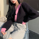 Women Knitted Cardigan Loose Casual Jacket