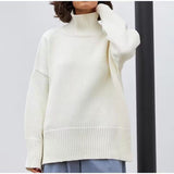 Women Work Business Casual Sweats Loose Casual Sweater Turtleneck Sweater