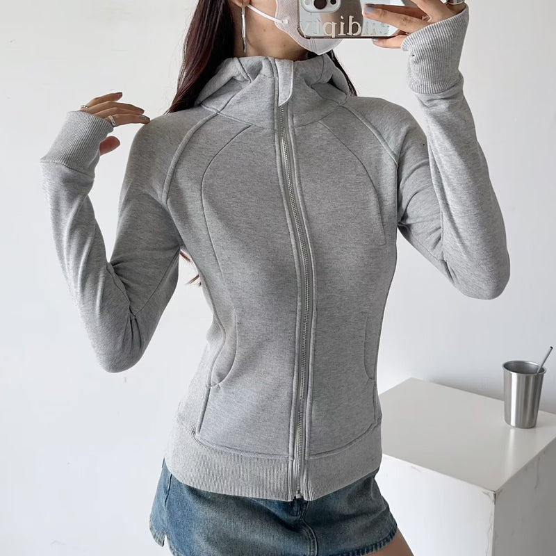 Women Hoodie Slimming Youthful-Looking Casual Jacket