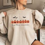Is The Season Halloween Sweatshirt Halloween Hoodie Spooky Shirt