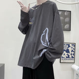 Men T Shirt Bottoming Shirt Loose Fashion