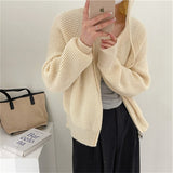 Women Knitted Cardigan Loose Fashion Sweater