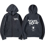 Rock Band My Chemical Romance Mcr Dead Zipper Hoodie
