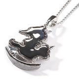 Jewelry Hip Hop Necklace Copper Zircon Spectrum St. Valentine's Angel Pieces