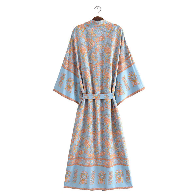 Women Trench Coat Beach Shirt Vacation Skirt Cardigan