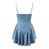 Women Dresses Denim Sexy Suspenders Dress