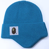 Stussy Hat Winter Knitted Hat Men's and Women's Warm Ear Protector Outdoor Wool Hat