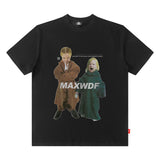 Men T-Shirt Retro Loose Bottoming Shirt