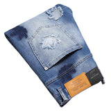 DSQ2 Jeans Maple Leaf Stickers Broken Copper Jeans
