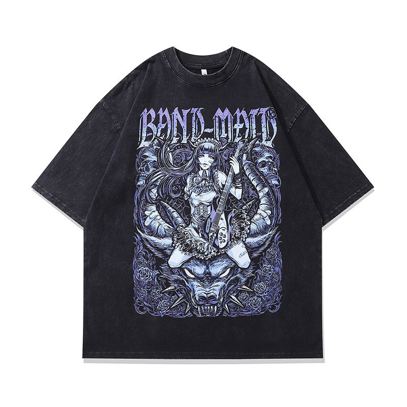 Men T-Shirt Personalized Printing Distressed