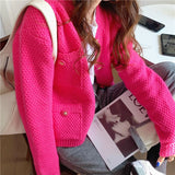 Women Knitted Cardigan Loose Fashionable Knitted Cardigan
