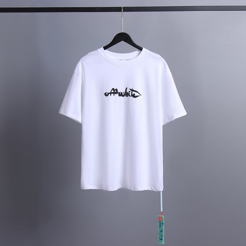 Ow T Shirts Graffiti Black and White Contrast Arrow