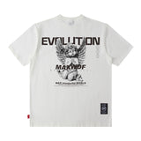 Men T-Shirt Smiling Face Print Loose
