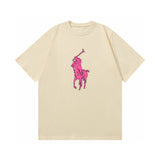 Ralph Lauren T Shirts Cotton Label Short Sleeve Solid Color
