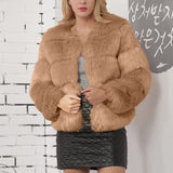 Women Fur Jacket Fashion Plush Coat