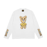 Drew House Sweatshirts Unisex Cartoon Bear Crew Neck Loose Sweater