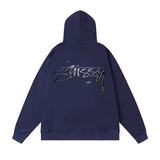 Stussy Hoodie Fall/Winter Fleece Hooded Sweater