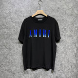 Amiri T Shirt Gradient Letter Flower Casual Short Sleeve T-shirt