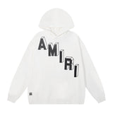 Amiri Hoodie Letter Print Hooded Sweater Loose